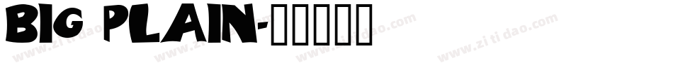 BIG Plain字体转换